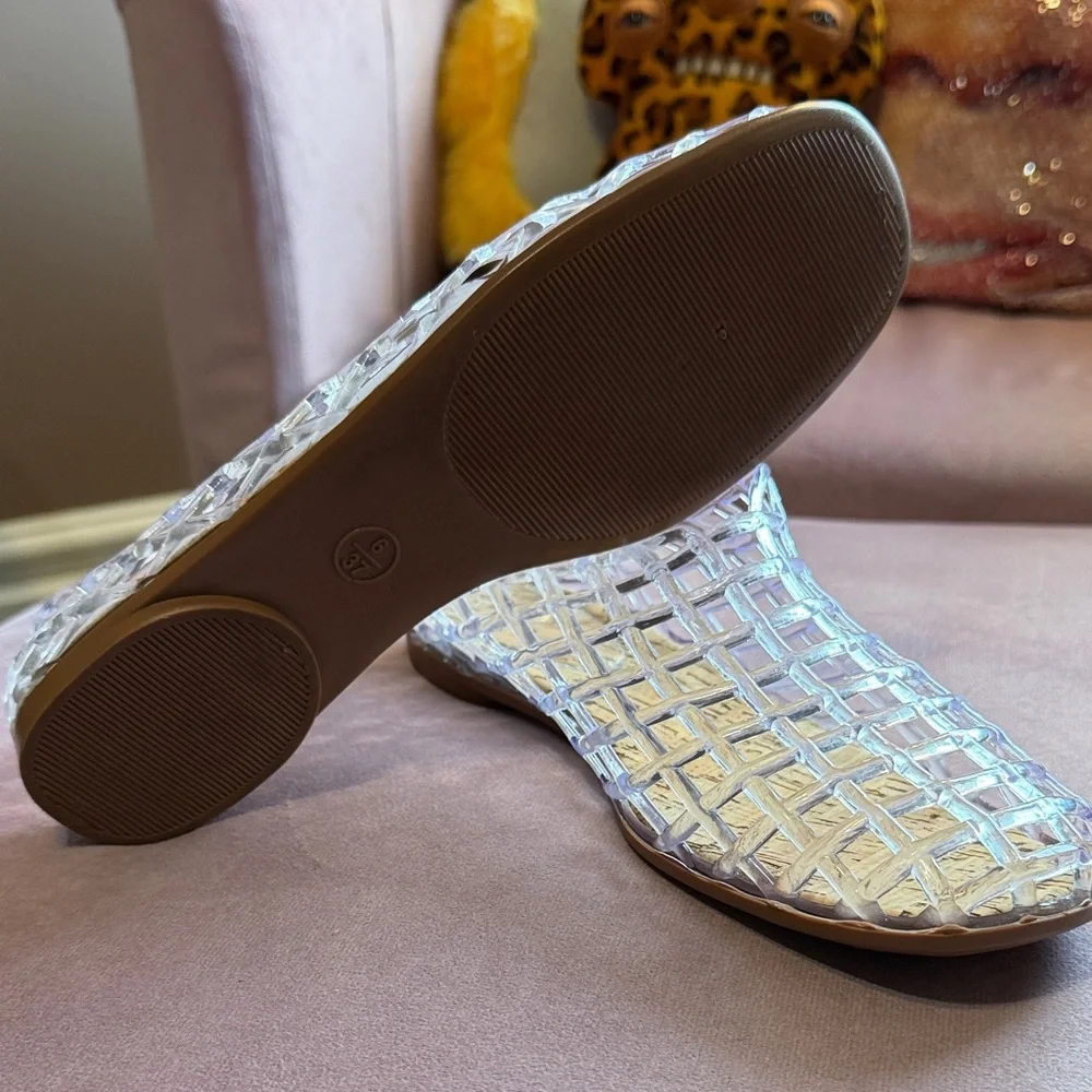 Clear Woven Slip-On Flats - Women - Picture 2 of 2